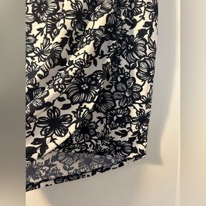 Asymmetrical Floral Skirt